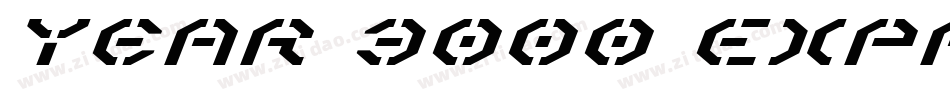 Year 3000 Expanded Italic字体转换